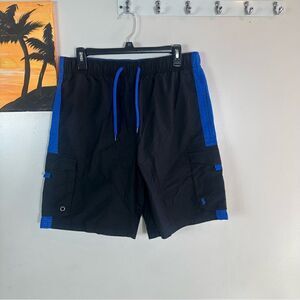Ralph Lauren Black and Blue Athletic Shorts